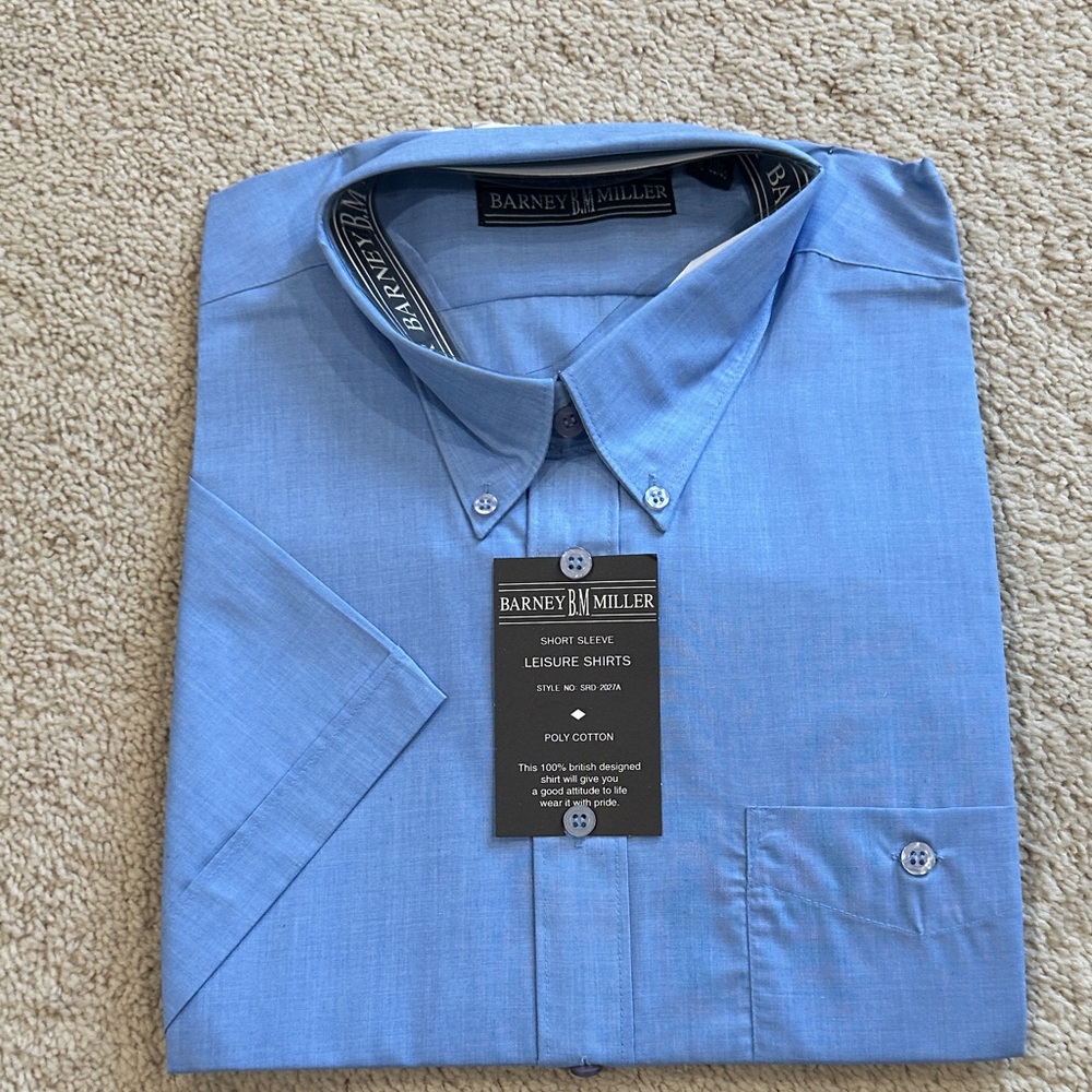 Barney Miller Light Blue Men's Casual Shirt